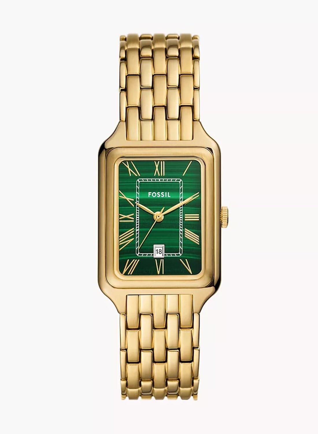 Women Raquel Three-Hand Date Gold-Tone Stainless Steel Watch ES5341 - 26mm