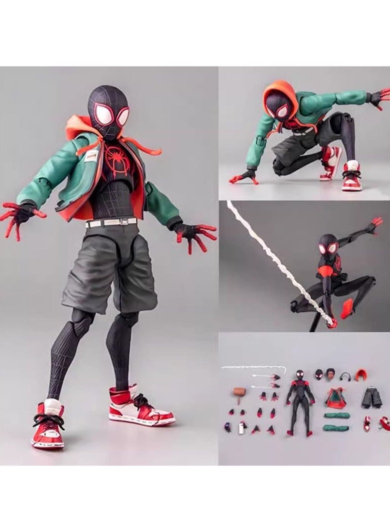 Parallel Universe Miles Spider Action Figure Toy Doll Model Gift