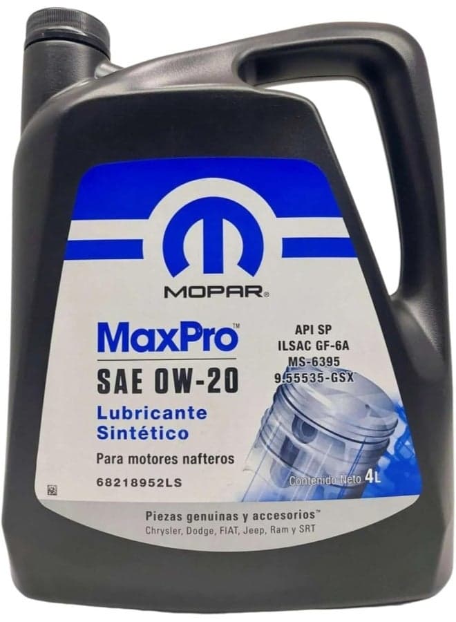 MOPAR MaxPro 0W-20 Synthetic Engine Oil - 4L