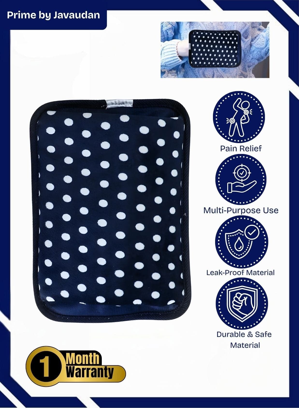 Electric Hot Water Bag for Pain Relief Heating Pad Hot Water Pillow for Neck Back Muscle Ache and Massage