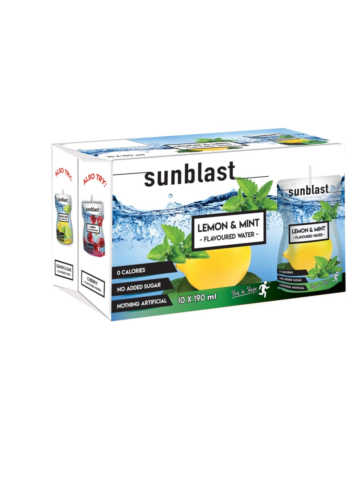 Lemon and Mint Flavoured Water