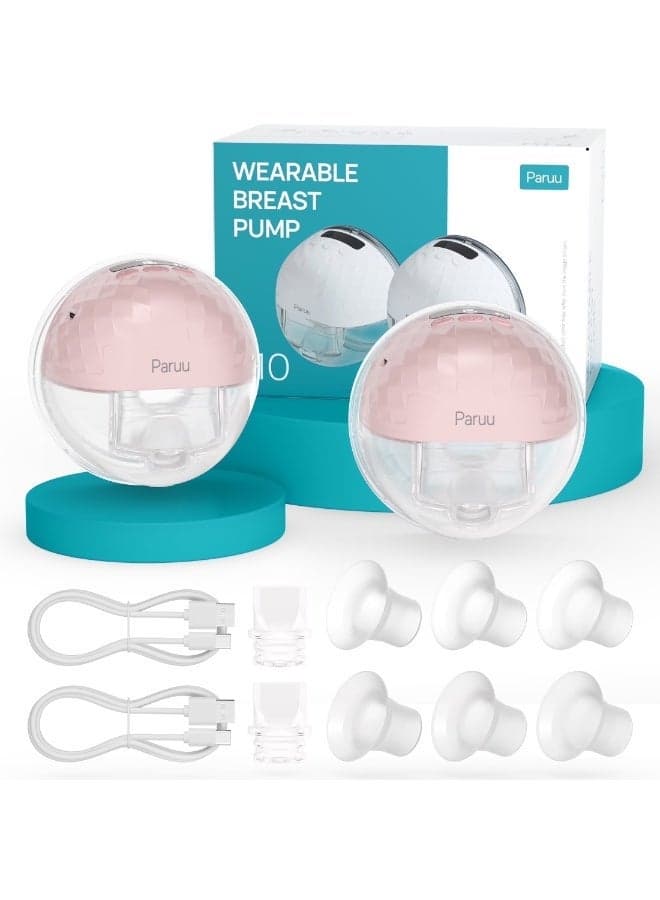 P10 Hands-Free Breast Pump Wearable, Low Noise, 4 Modes & 9 Levels, Electric Breast Pump Portable, Smart Display
