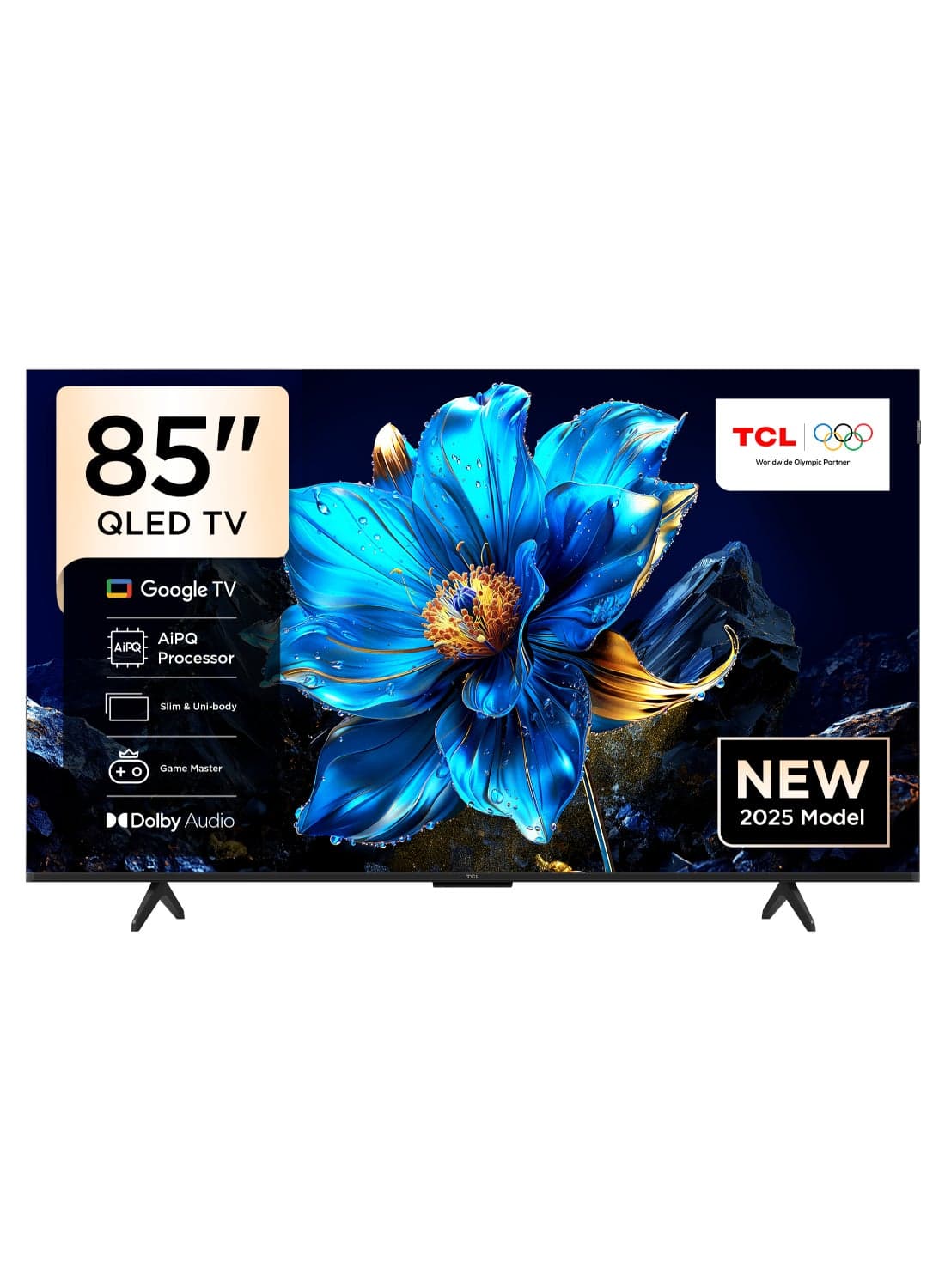 85-Inch P7K QLED 4K UHD Smart TV | Google TV, 60Hz, HDR10+, Dolby Vision & Atmos, AiPQ Processor, Game Master, DTS Virtual:X, Slim Uni-body (2025 Model) 85P7K Black