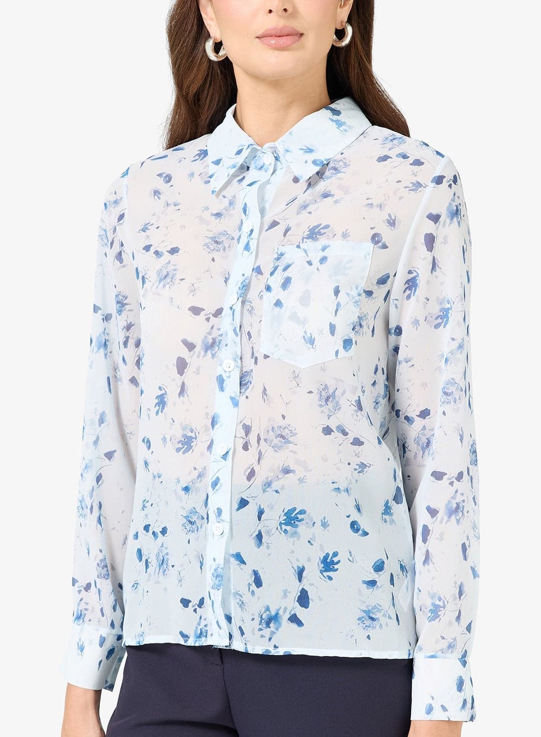 Ditsy Print Shirt
