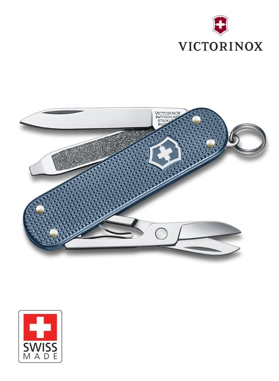 Victorinox Classic SD Alox Limited Edition 2026 in Glacial Blue (0.6221.L26) | Collectible Swiss Army Knife | 5 Functions, Alox Scales, Keychain-Friendly EDC