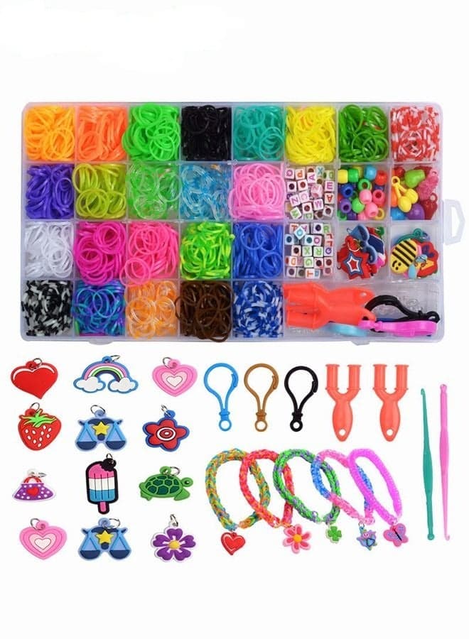 DIY Rubber Color Random Bands Kit Toys For Bracelet Making Kit DIY Art And Craft Refill Kit Girls Creativity Gift