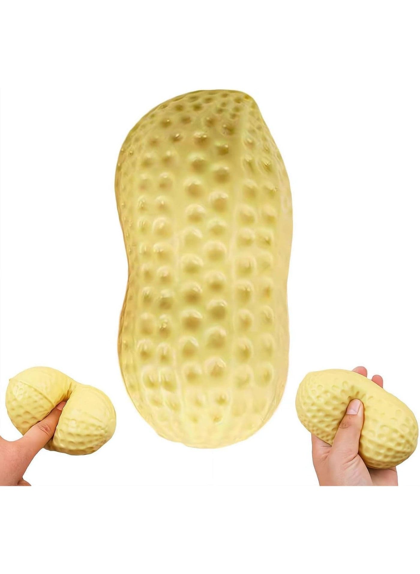 Peanut Squishy, Slow Rising Stress Relief, Realistic Peanut Shaped Squeezes Balls, Soft Cute Fruit Anxiety Relief Dough Decompression Gift