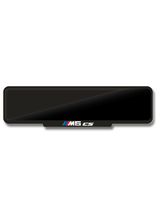 M5 CS Number Plate Frame – Custom Fit – Black Gloss Finish – M Performance Logo – Easy Tape Mount – Available in Sport, Square & Long Sizes