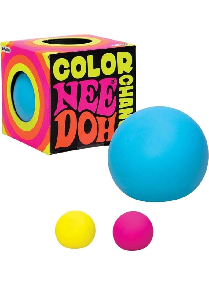 Squeezable Ball NeeDoh - Stress-Relieving Squeezable Ball, a Sensory De-stressing Toy for Children and Adults