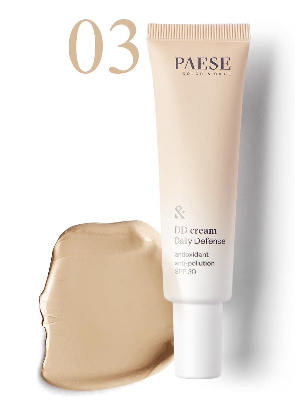 DD Cream SPF 30 Antioxidant & Anti-Pollution, 3N Sand, Daily Defense Tinted Face Cream, SPF30 UV Protection, 30 ml