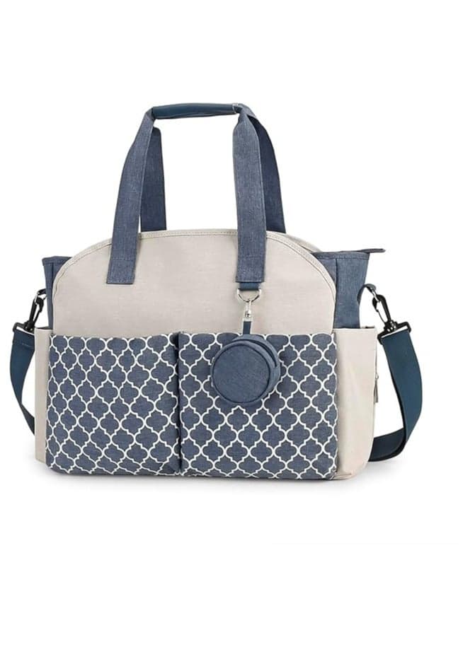 Diaper Bag Tote with Pacifier Case Diaper Bag Backpack for Mom - Large Capacity Hospital Bag for Delivery Baby Travel Tote with Insulated Bottle Pocket and Wipes Case Waterproof Handbag Includes Pacifier Holder