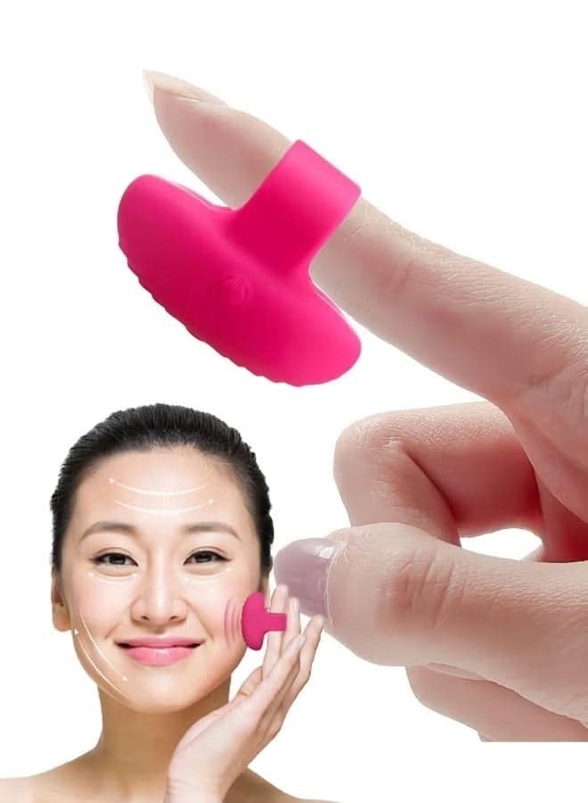 Face & Eye Massage Ball Portable Travel Pocket USB Rechargeable Personal Massager Facial Muscle Firming Anti-Aging Relieving Dark Circles, Puffiness, Fatigue (Rose Red) 