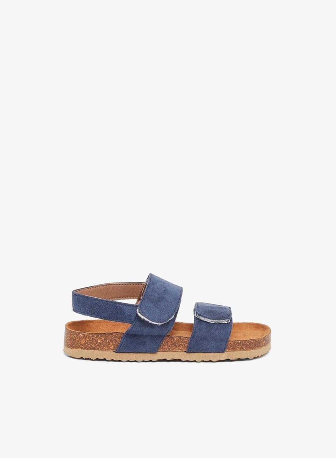 Kids Navy Blue Textile Sandals