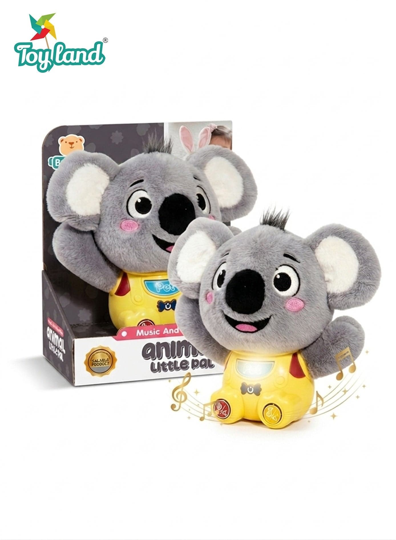 Kids Interactive Plush Toy with Music & Sound Buttons