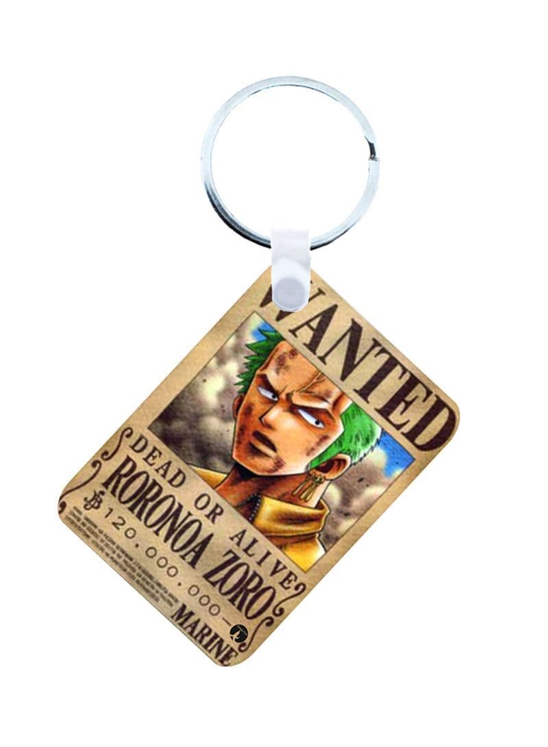 2-In-1 Printed Keychain Beige/Brown/Yellow