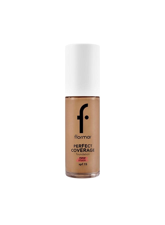 Perfect Coverage Foundation – 135 Hazel – Soft Rich Texture, Smooth-Looking Skin, Up to 12H Fresh Wear, SPF 15 Hazel