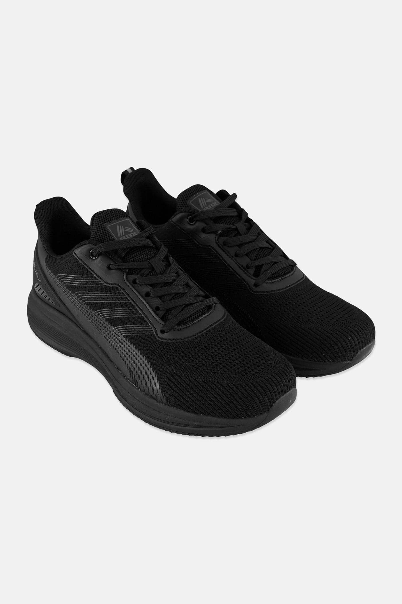 Men Lace Up Outdoor Shoes, Black