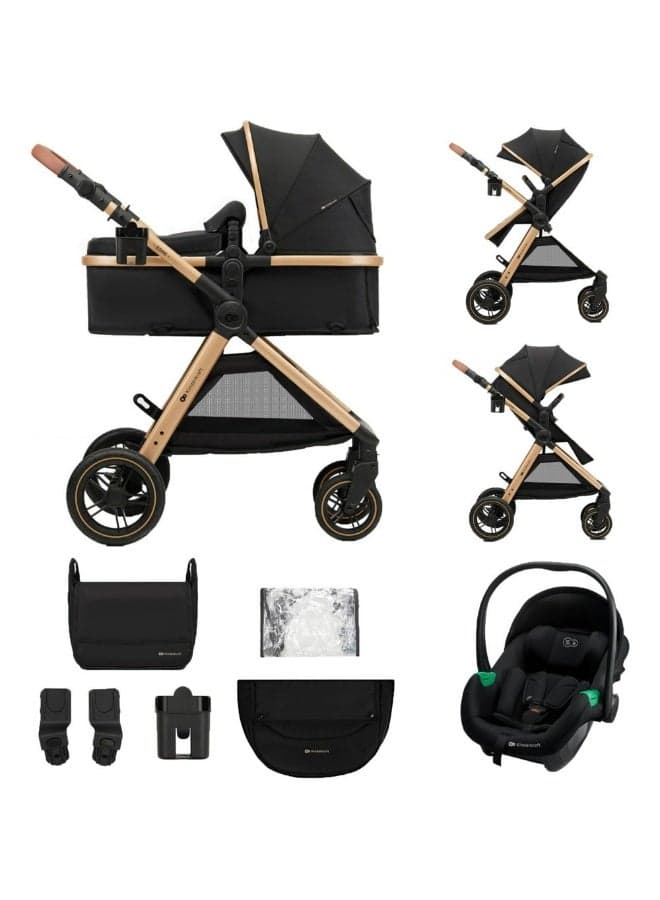 Kinderkraft - 3-In-1 Esme Pro Travel System - Pure Black