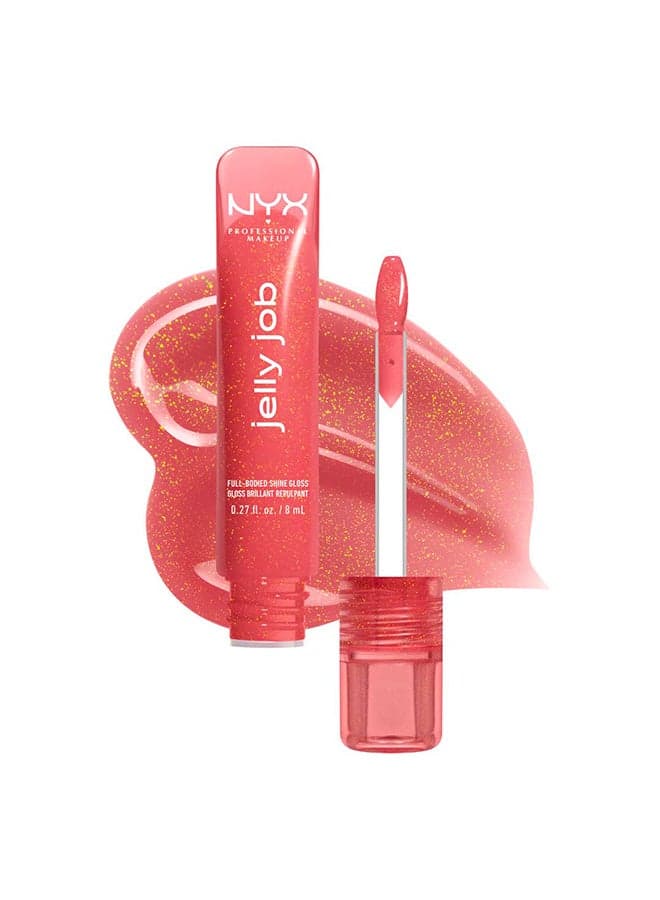 Jelly Job, Full-Bodied Shine Gloss, Lip-Smoothing Shine, Hyper-Glossy Finish, Honey It's Jelly