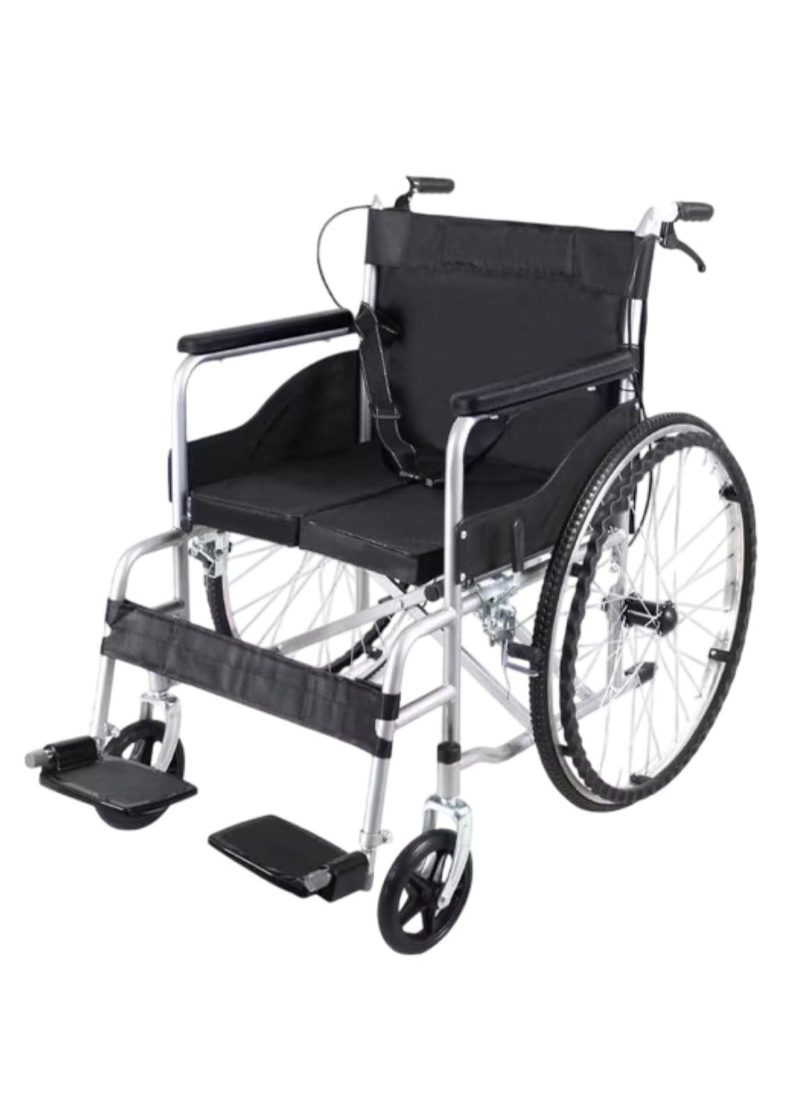 Lightweight Foldable Manual Wheelchair with Large Wheels