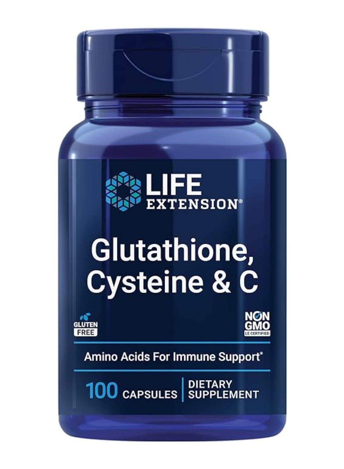Glutathione, Cysteine & C Antioxidant with Setria Vitamin C, Liver Support & Detox, Liver Support & Detox, Gluten-Free – 100 Veg Capsules