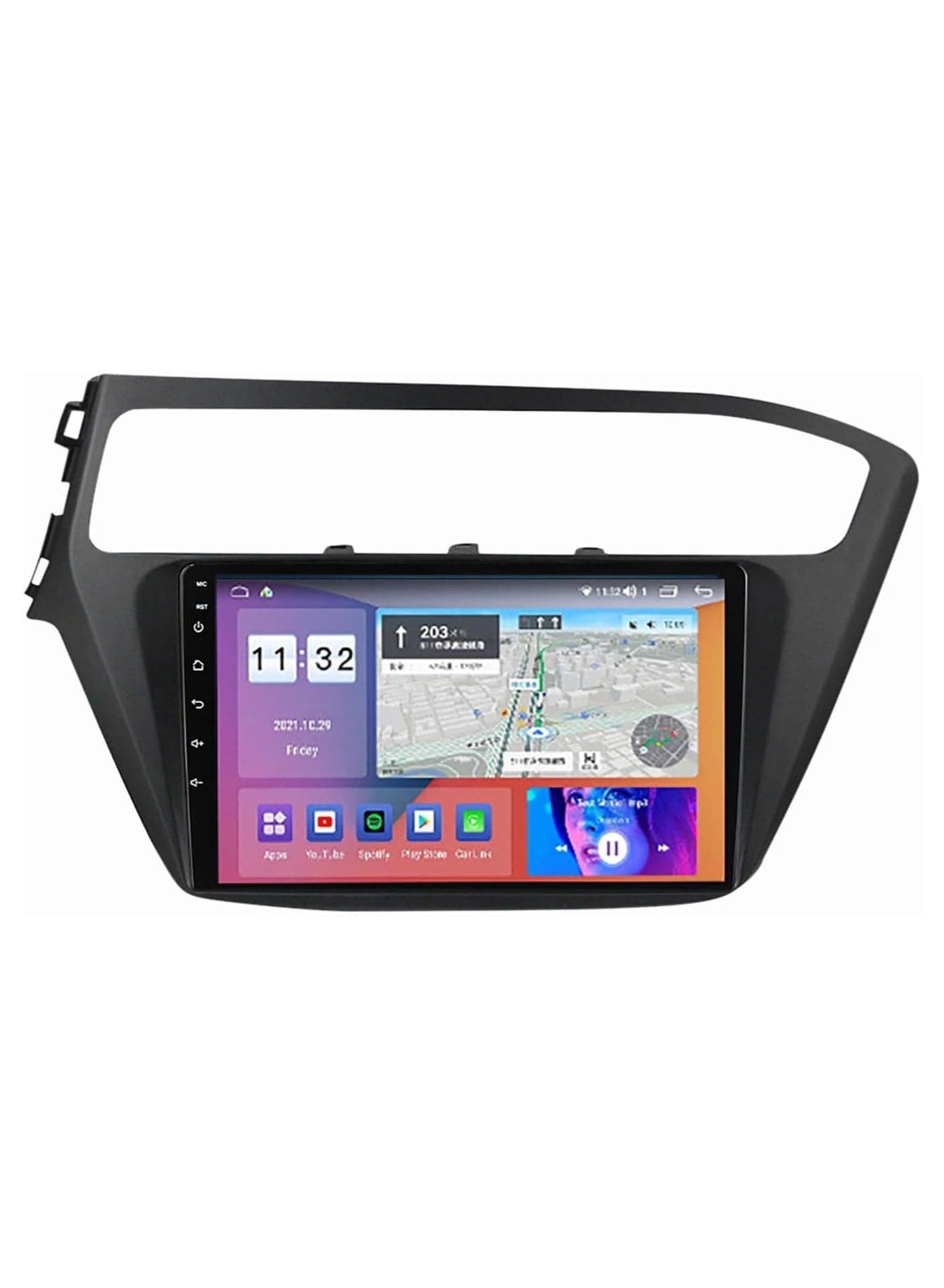 Android Car Stereo for Hyundai I20 2014 2015 2016 2017 2018 6GB RAM 128GB ROM 9 Inch Support SIM Card, Apple Carplay, MirrorLink WiFi BT, IPS Touch Screen with AHD Camera Included