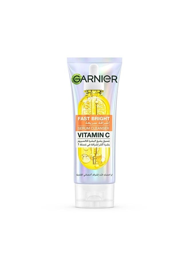 Garnier Skinactive Fast Bright Vitamin C Serum Cleanser Facewash, 100ml