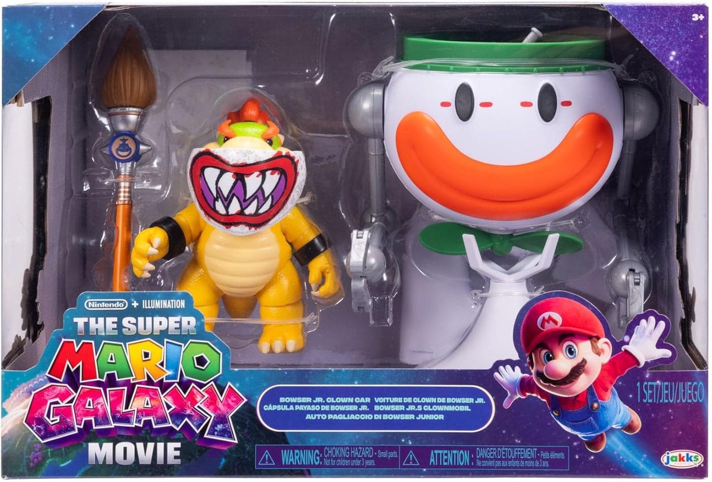 Nintendo The Super Mario Galaxy Movie Bowser Jr. Clown Car Figure Set (12.7 cm)
