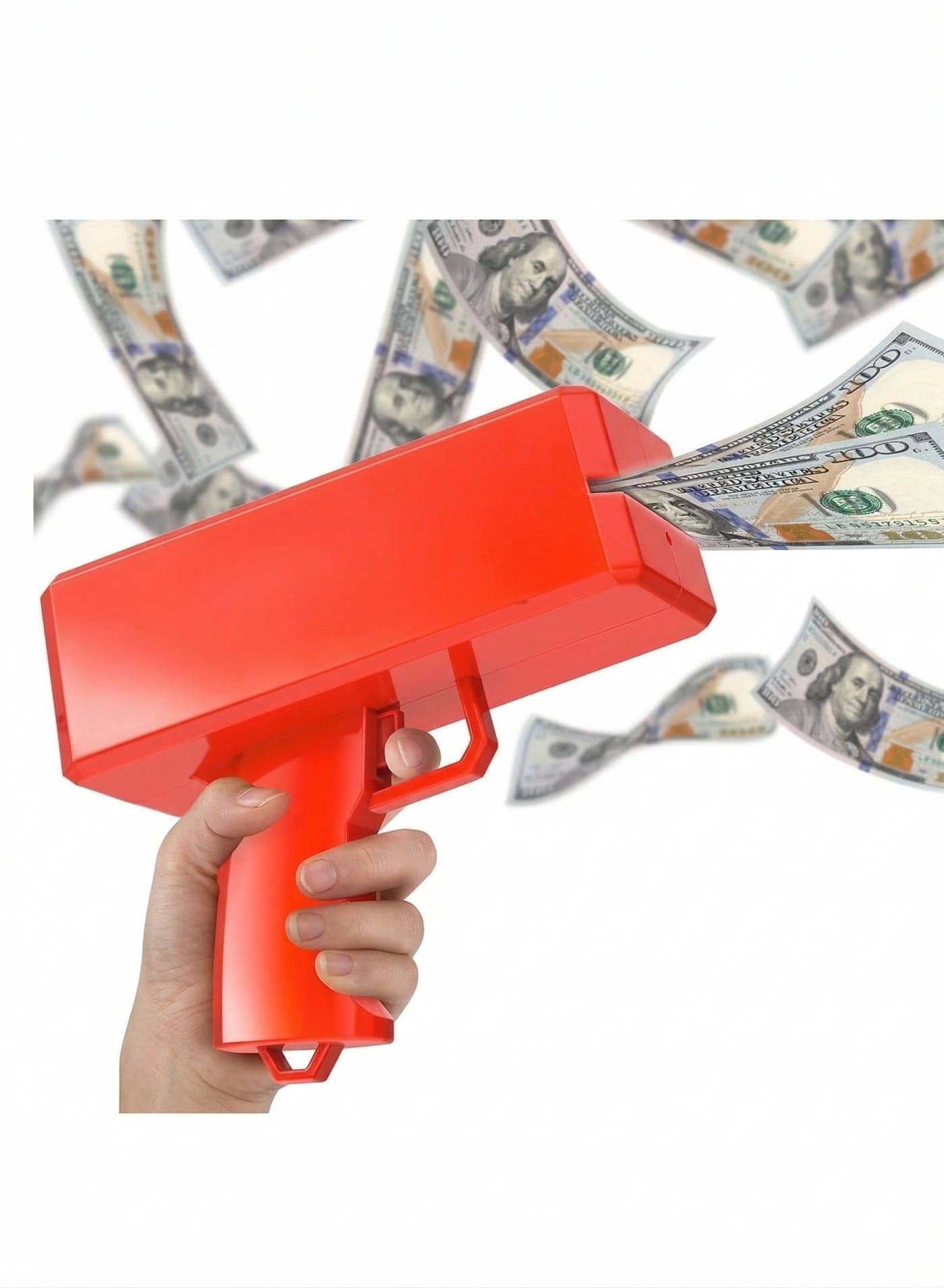 Money Gun Paper Playing Spray Toy Gun with 100 Pcs Play Cash | Fun Party Prop for Events & Celebrations