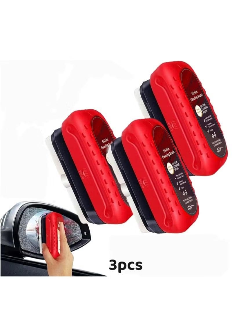 Automotive Oil Film Cleaning Brush - All in One Wipe on Oil Film Remover, Oil Film Remover for Car Window, Multifunctional Cleaning Brush for Windshield, Rearview Mirror, Household Glass, Strong Hydrophobicity, High Waterproof Performance, No Damage to Mirror Surface, Durable Protection, 120ml Net Content, Enhances Glass Hydrophobicity, Car Cleaning Tool, Water Repellent for Glass, Easy to Use Application, Long-Lasting Effect, Prevents Fogging and Improves Visibility, Safe for All Glass Surfaces, Includes 1/2/3 Pcs Options, Ideal for Automotive Care, Glass Maintenance, Car Owners, Home Use, Driving Safety, Rainy Weather Protection, Streak-Free Cleaning, Chemical-Free Formula, Scratch-Resistant, Quick Drying, Multi-Surface Use for Windows, Mirrors, and Glass Doors, Professional Grade Cleaner, Affordable Car Accessory, DIY Auto Detailing, Enhances Driver Visibility, Reduces Glare, Weather-Resistant, Pack of 1, 2, or 3 Brushes, Perfect for Daily Car Upkeep, Household Cleaning, and Outdoor