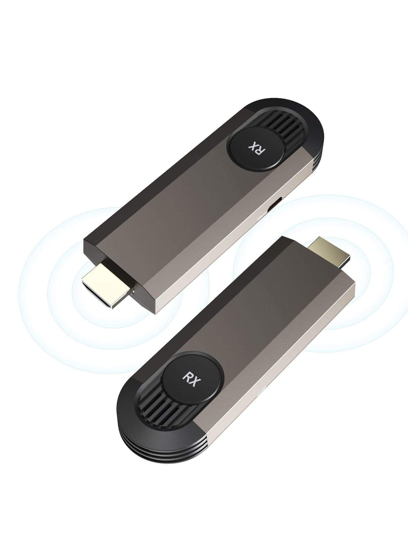 Portable Wireless HDMI Transmitter and Receiver, Plug & Play HDMI Extender, Supports 2.4G/5GHz for Streaming Video/Audio from Laptop, PC, Camera, TV Box to HDTV/Projector/Monitor.