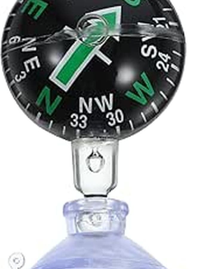 38mm Car Compass Ball With Suction Cup Mount For Auto And Marine Navigation