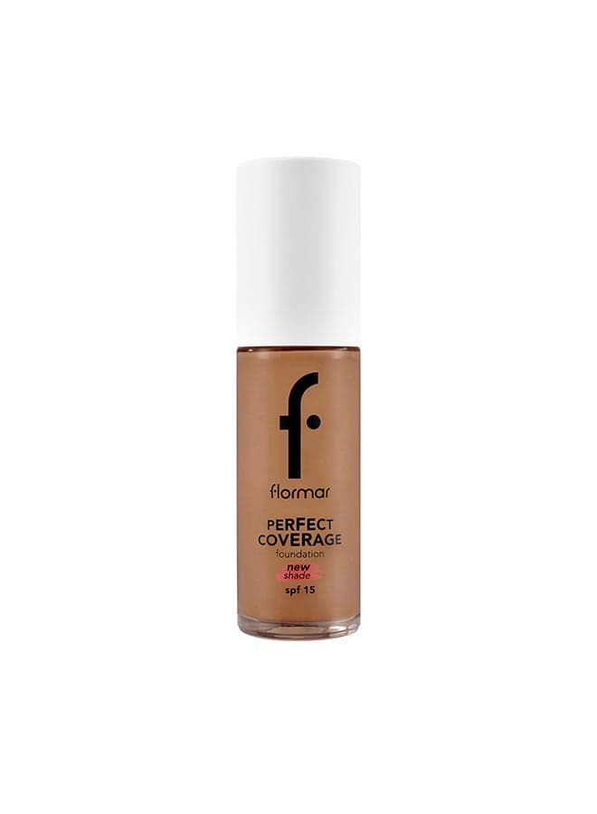 Perfect Coverage Foundation – 136 Chestnut – Soft Rich Texture, Smooth-Looking Skin, Up to 12H Fresh Wear, SPF 15