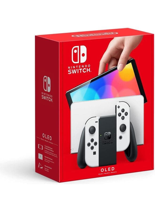 Switch OLED (2021) Model - Black & White Joy Con (UAE Version)