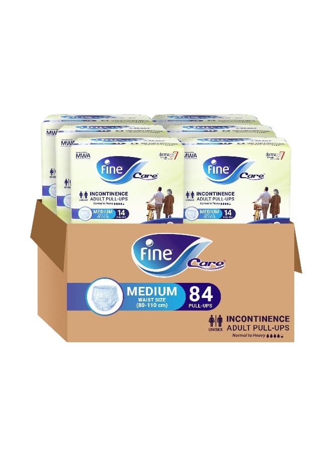 Care Adult Incontinence Diaper Pullups Medium Size 80 110Cm 84 Diapers