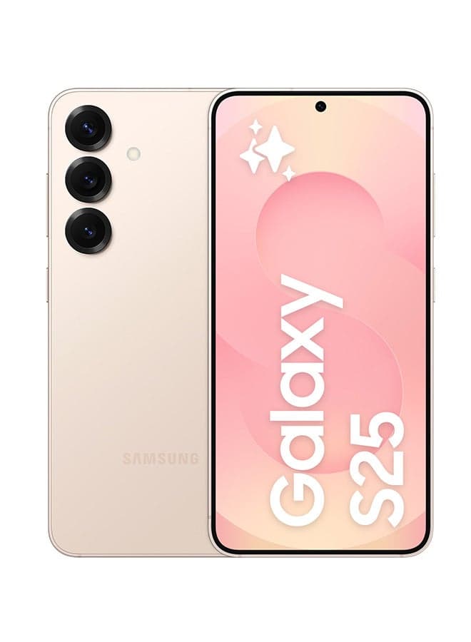 Galaxy S25 AI Dual SIM Pinkgold 12GB RAM 128GB 5G - Middle East Version