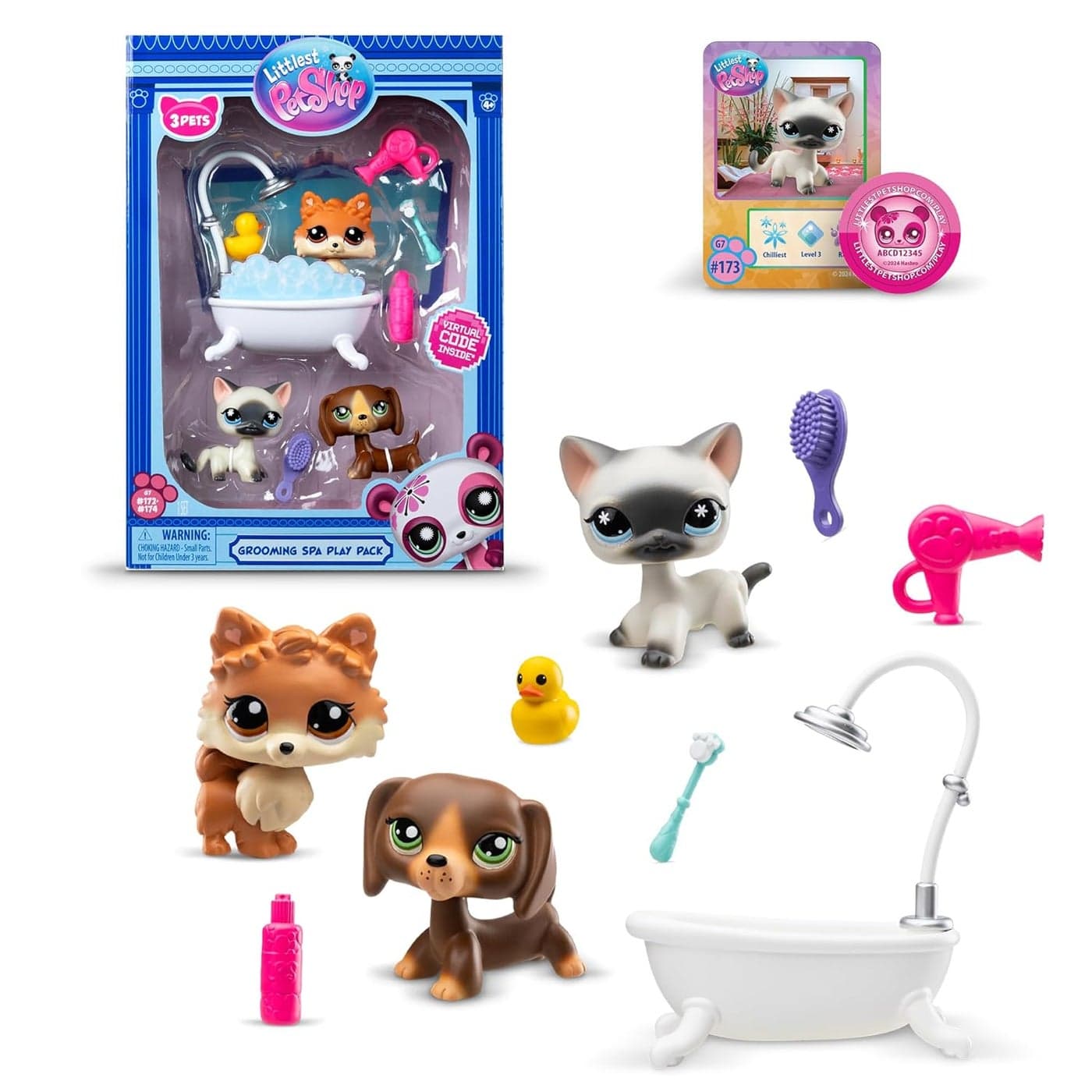 Littlest Pet Shop Grooming Spa Play Pack (9 Pieces)