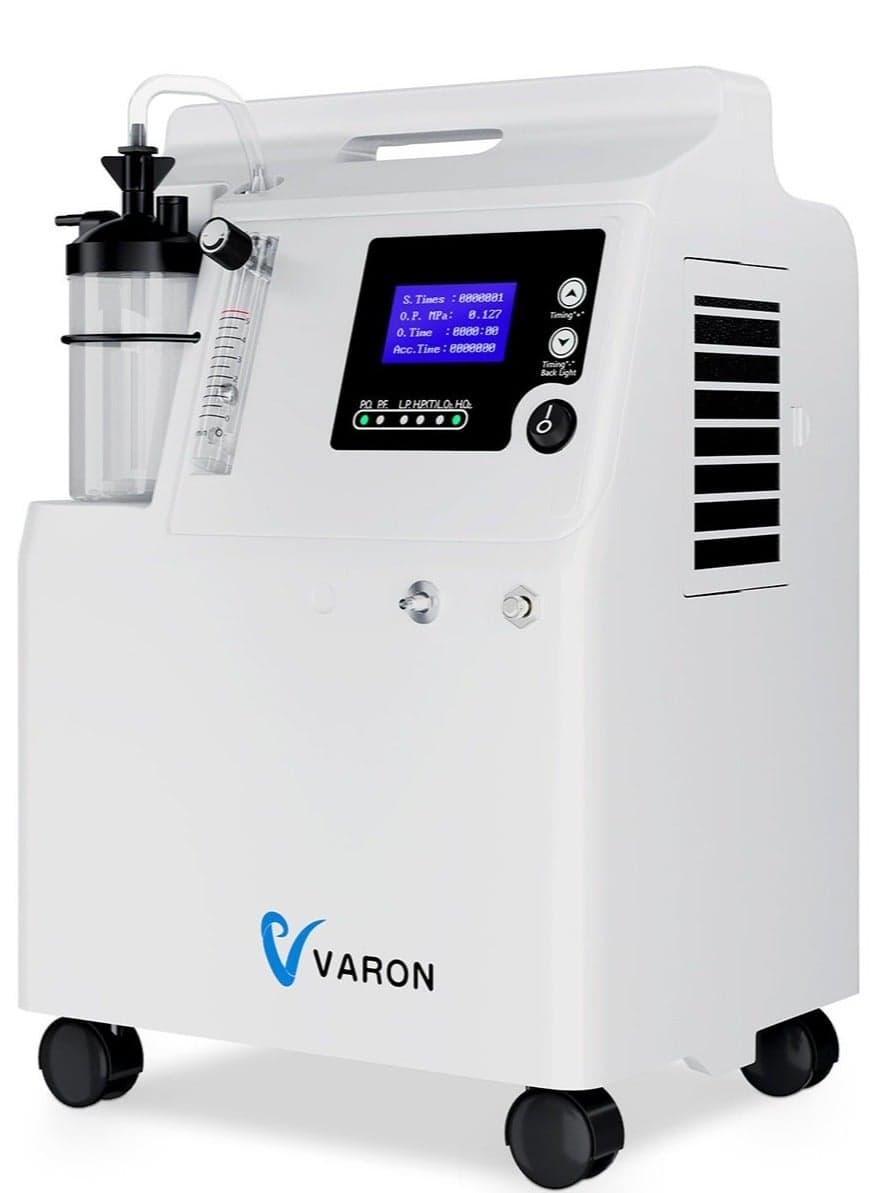 Oxygen Concentrator 5L, Adjustable Flow rate from 0.5L to 5L, Oxygen Concentration up to 93%