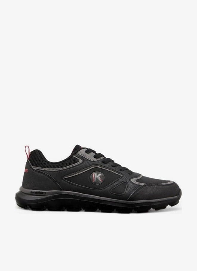 Men's Panelled Lace-Up Closure Sports Shoes