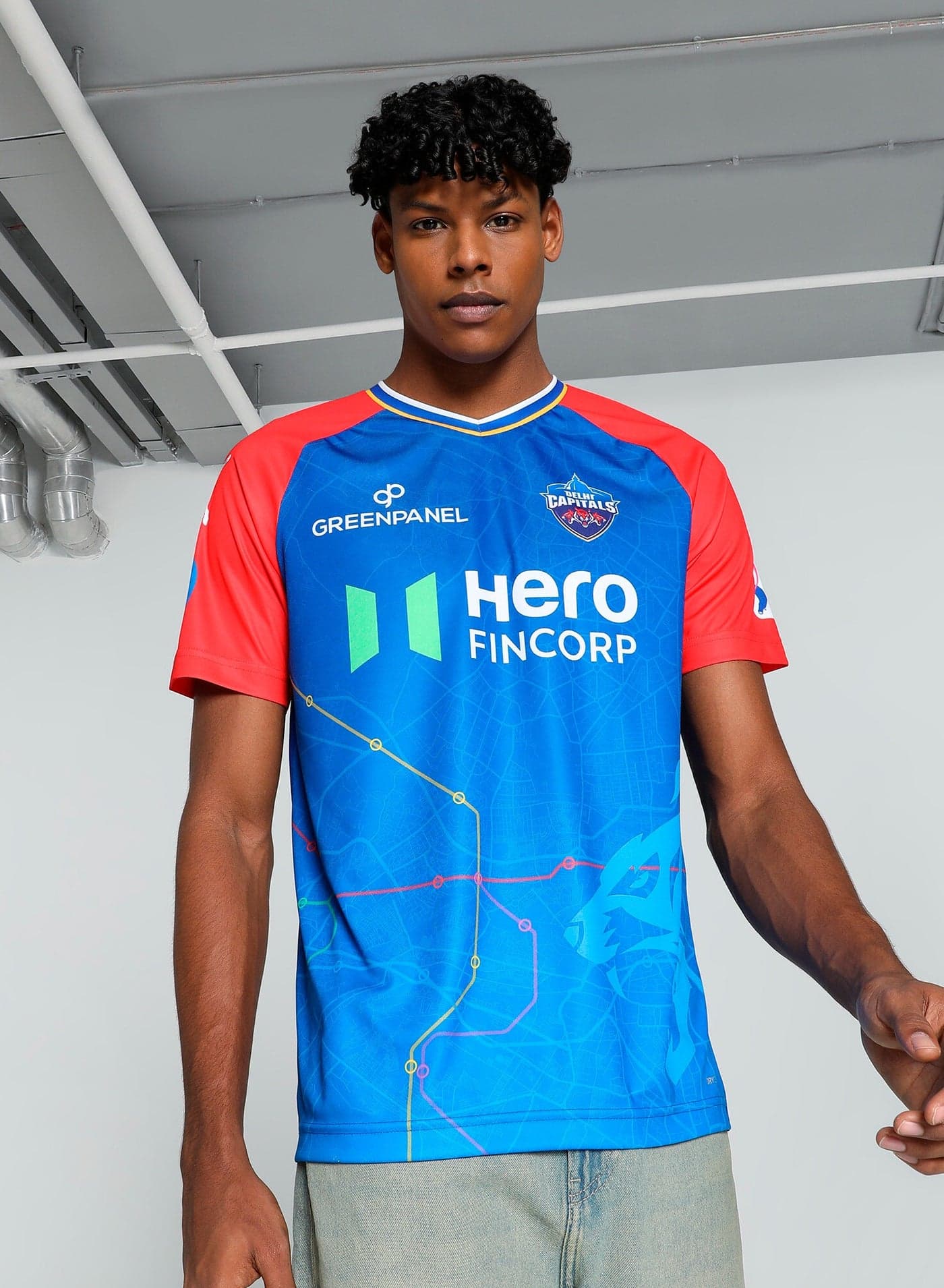 Mens Delhi Capitals DC Fan Replica Cricket Jersey 2024