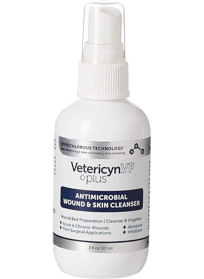 Vetericyn VF Plus Antimicrobial Wound and Skin Cleanser 3oz