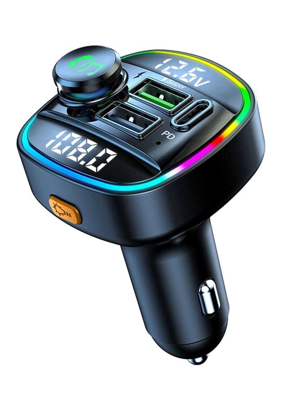 Dual Display Voltage Detection for Car Bluetooth Charger Car MP3 Bluetooth Player Lossless Sound Quality USB Quick Charge