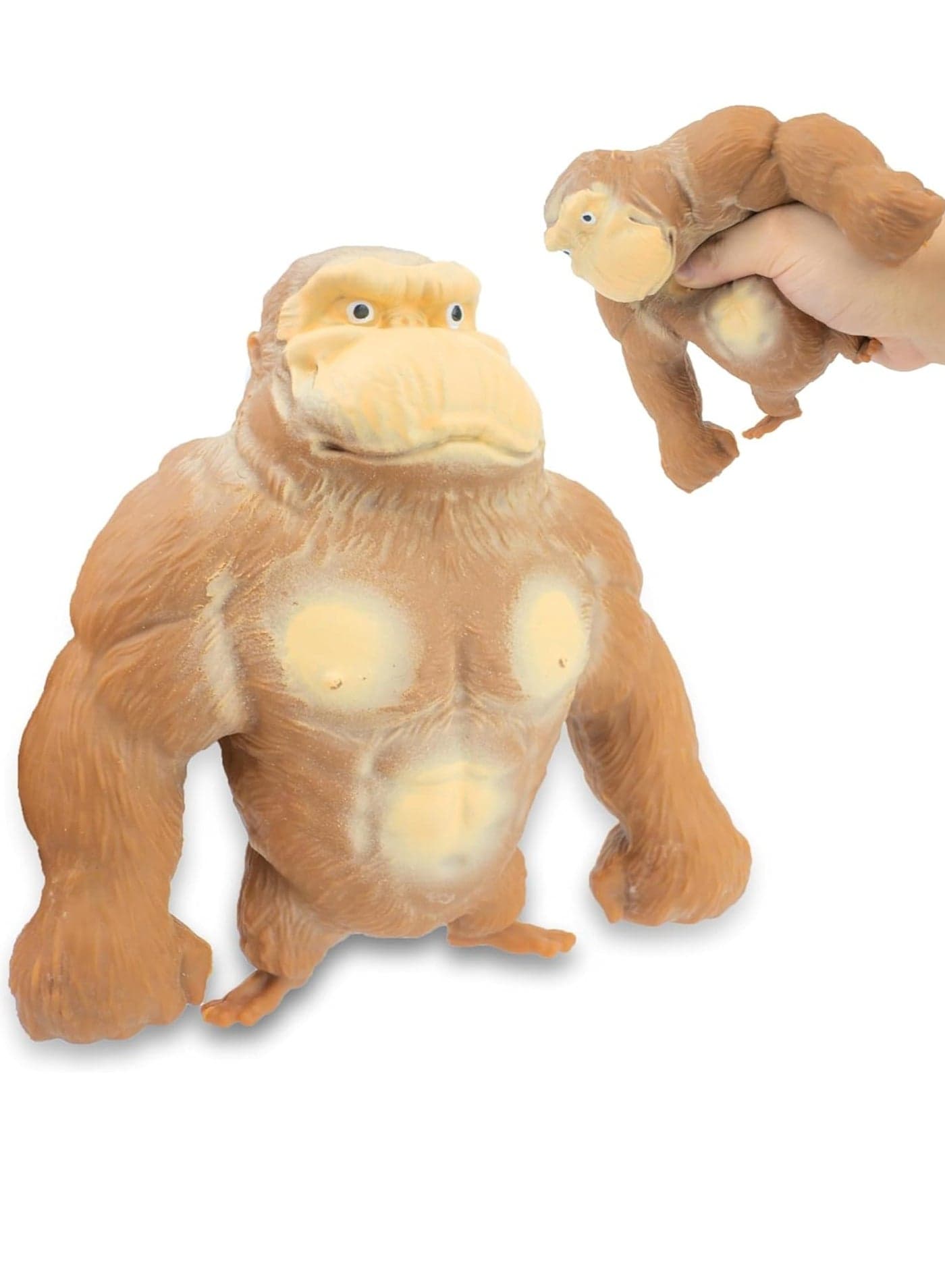 Squishy Monkey Stretch Gorilla | Soft Stretchy Gorilla Toy | Latex-Free Stress Relief Figure for Kids & Adults | Trending TikTok Anxiety Fidget Toy | Easter, Christmas Gift, Stocking Stuffer