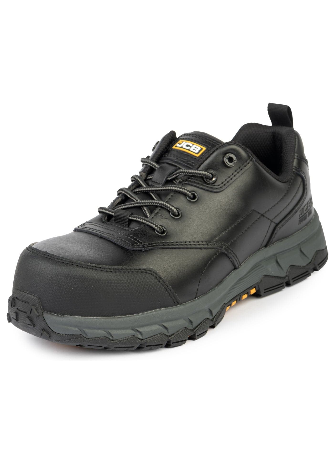 SPORTS LACE 3" Safety Shoes for Men JCB-001B | Composite Toe, Oil & Heat Resistant, Puncture Proof, EH, ASTM F2413-18 Certified - Black