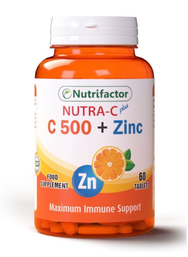 Nutra C Plus C 500 + Zinc - 60 Tablets