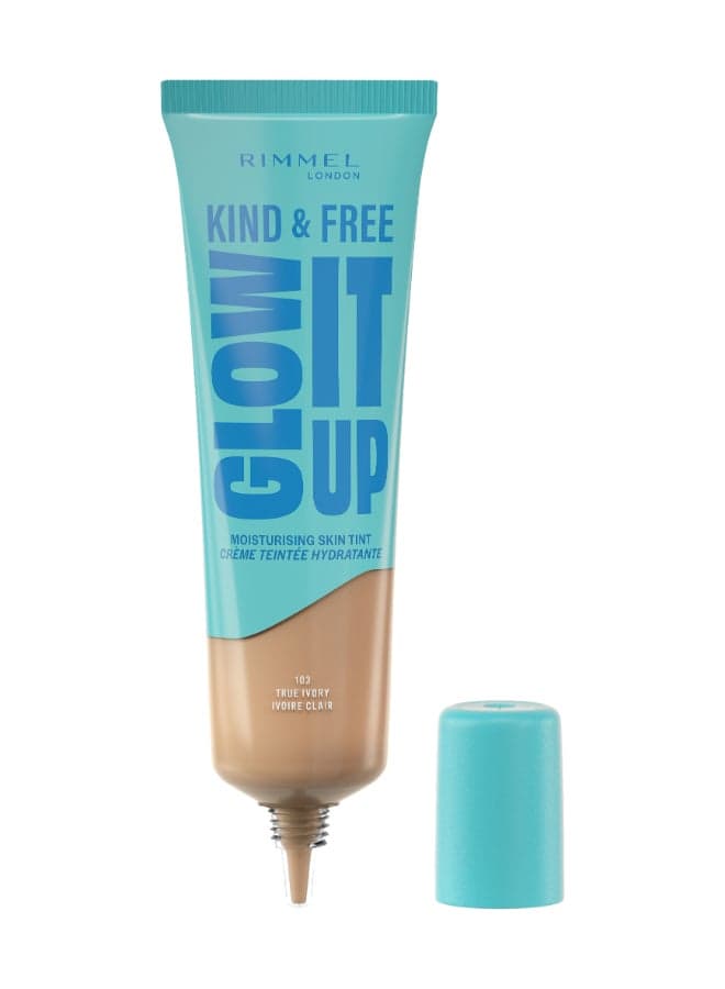 Kind And Free Glow It Up Moisturising Skin Tint - 103 - True Ivory, 30Ml