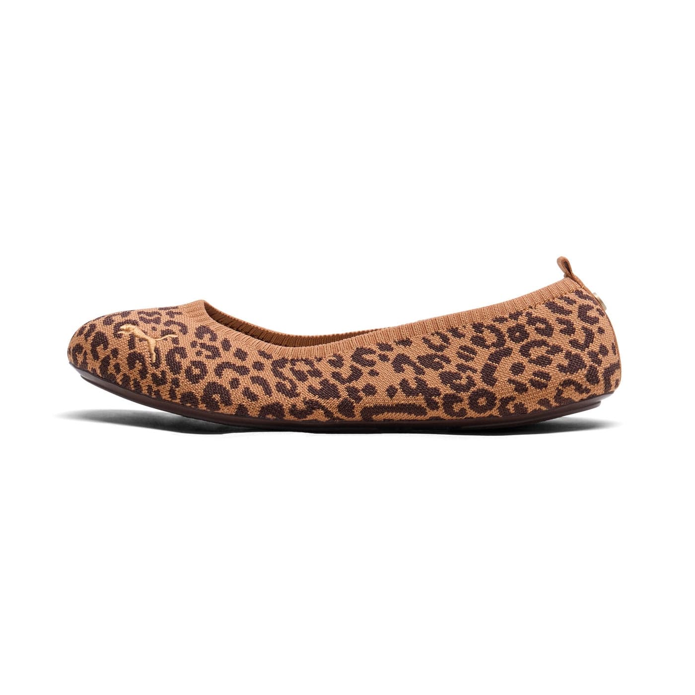 Iliana Leopard Womens Beige Ballerina Shoes