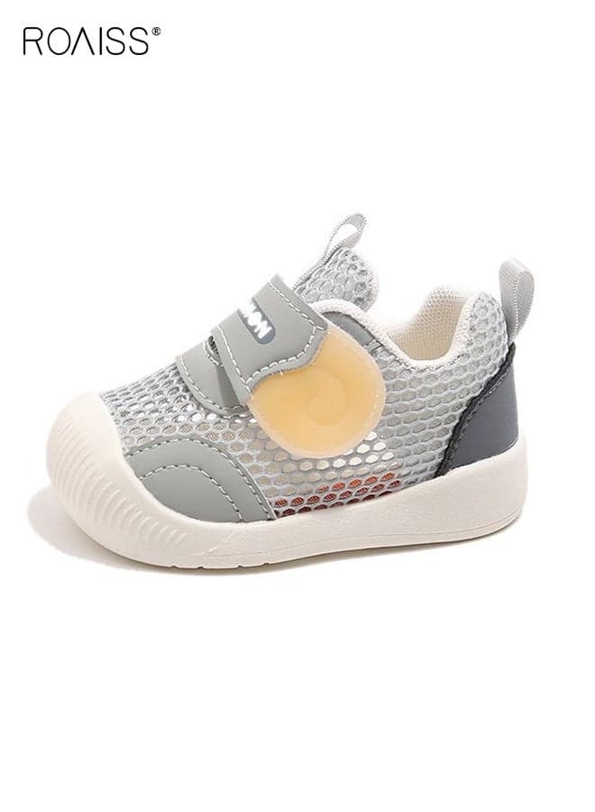 Baby Walking Shoes with Hollow-carved Design, Infant Sneakers with Anti-collision Round-toe and Anti-slip Design, Breathable Outdoor Shoes for Little Kids