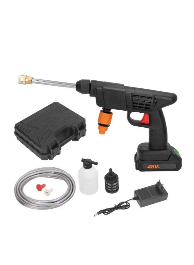 48V High-Pressure Water Sprayer, Car Washing Machine, 5M Range, Cordless Portable Electric Water High Pressure Washer Gun, Used For Car Washing, Floor Cleaning & Garden Watering