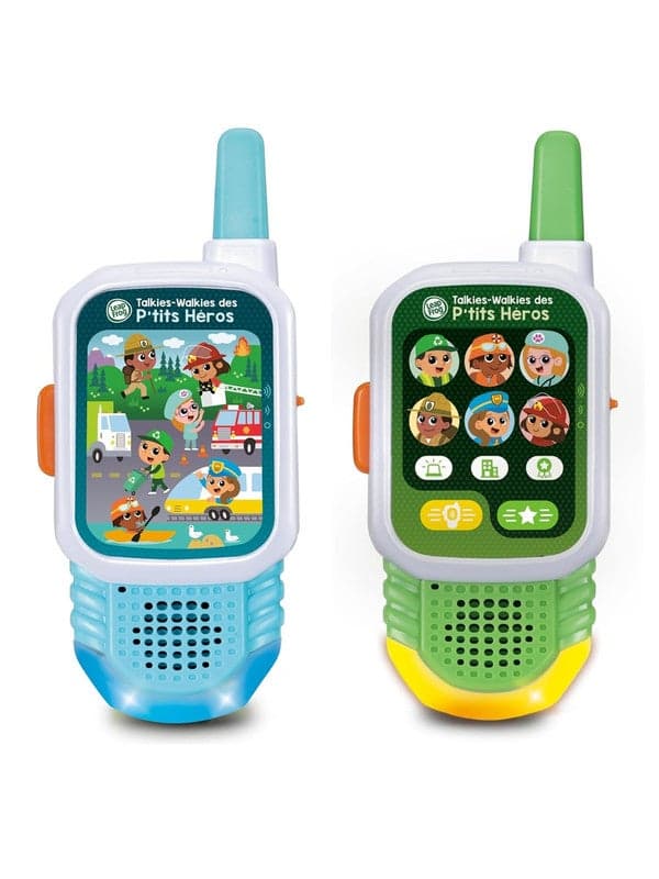 LeapFrog Clever Heroes Walkie-Talkies, Walkie Talkies For Kids, Interactive and Educational, Up To 1000ft Range, Light Up Features, Suitable For Children Aged 3, 4, 5+ Years, English Version